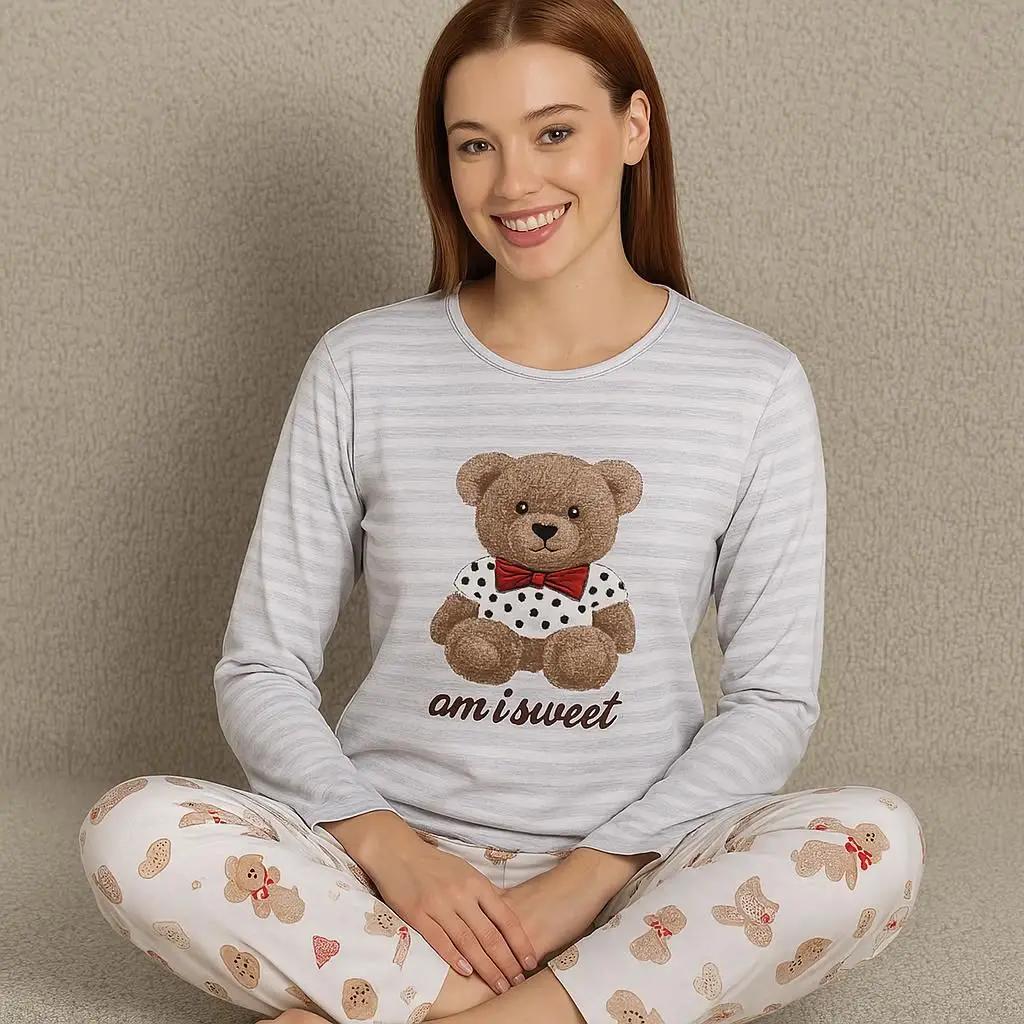 Χειμερινή Γυναικεία Πιτζάμα Baby Bear 001
