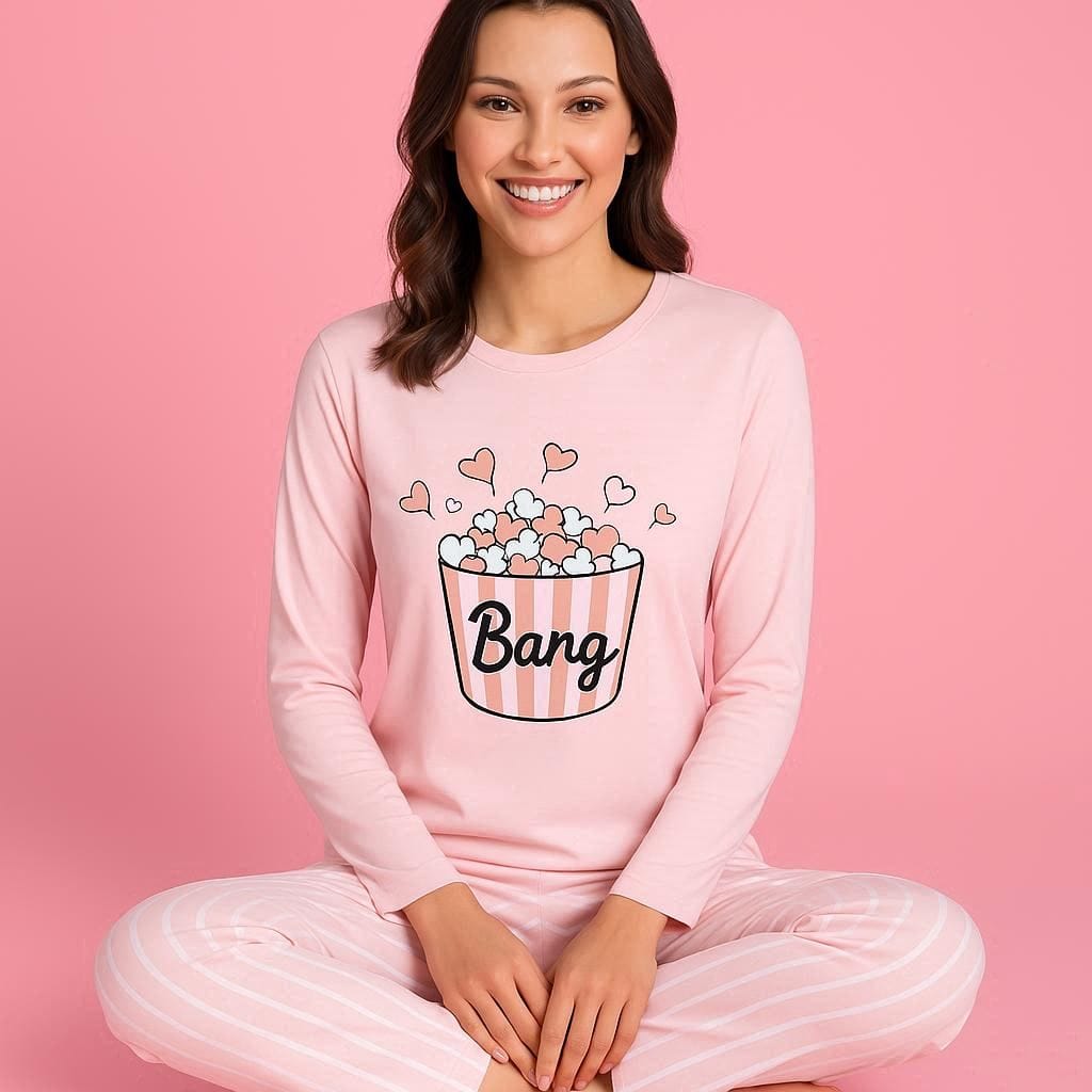 Χειμερινή Γυναικεία Πιτζάμα Bang 008