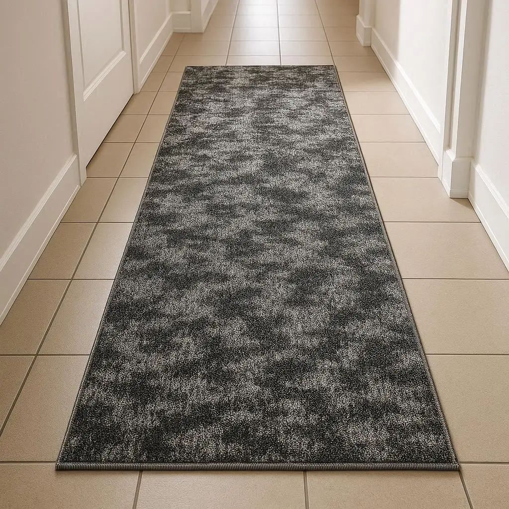 Διάδρομος Μοκέτα Γκρί Μπουκλέ