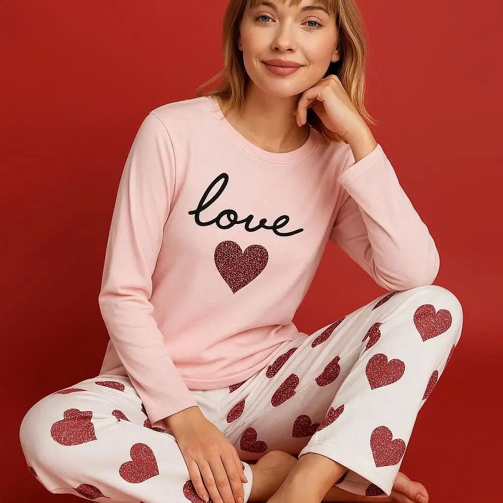 Χειμερινή Γυναικεία Πιτζάμα Love