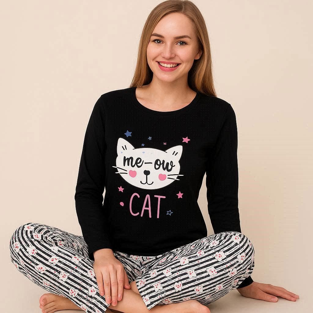 Χειμερινή Γυναικεία Πιτζάμα Meow
