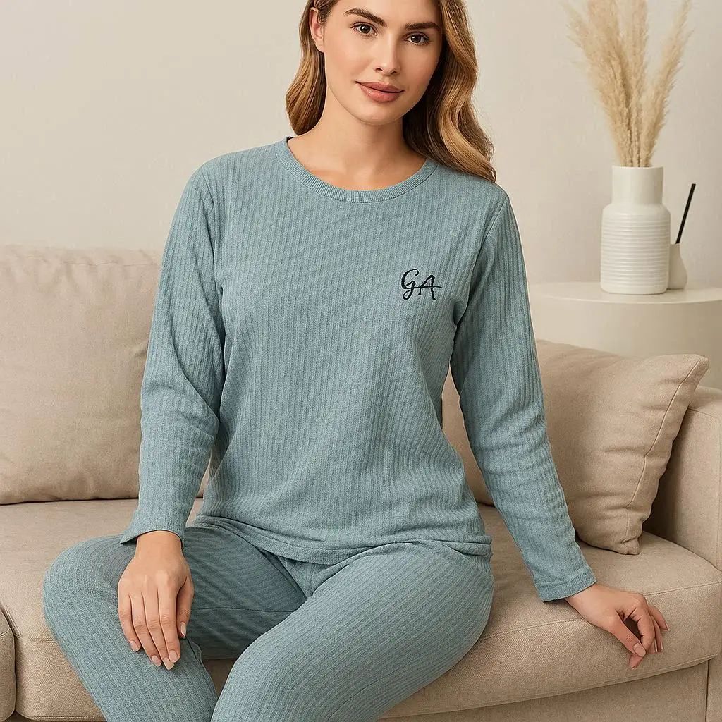 Χειμερινή Γυναικεία Πιτζάμα Πράσινη