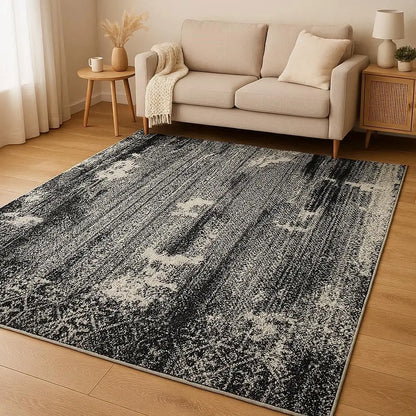 Ανάγλυφο Χαλί 160x220μ Μπλέ Charcoal Veil