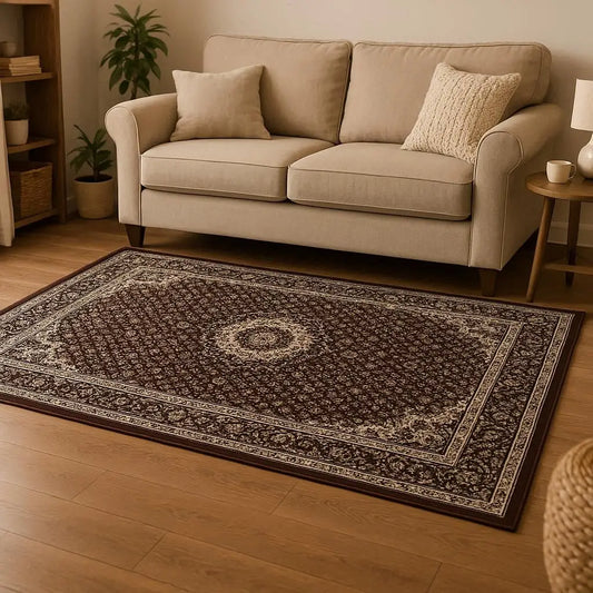 Κλασικό Χαλί Μπέζ-Καφέ Premium Series