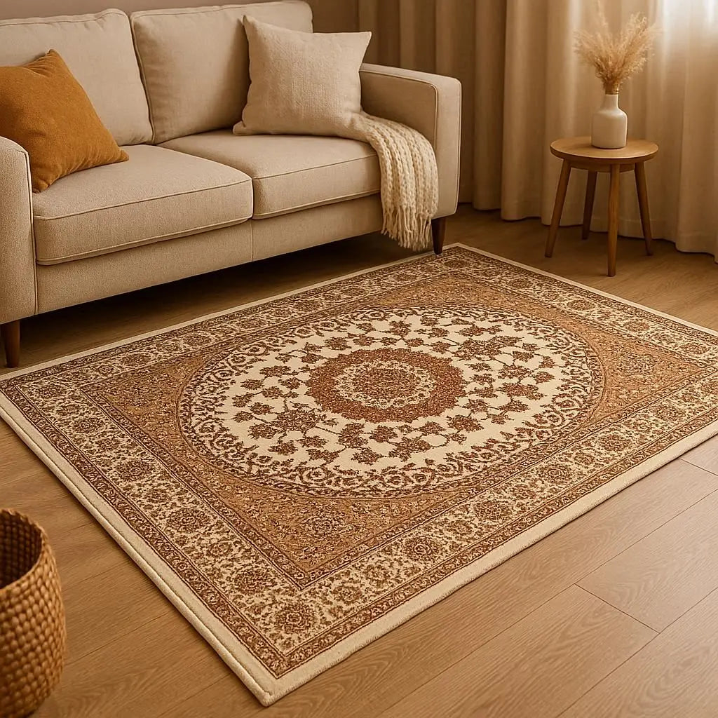 Κλασικό Χαλί Μπέζ Sahara Bloom