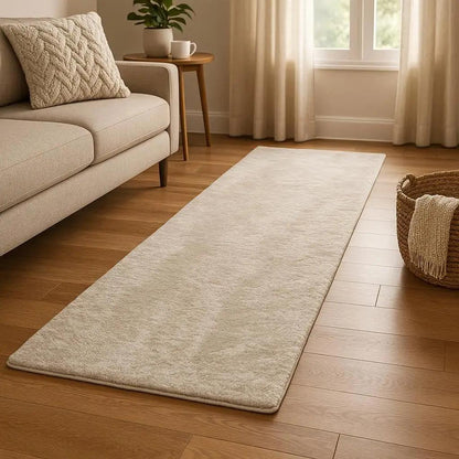 Γούνινο Διάδρμος Μπεζ-Εκρού