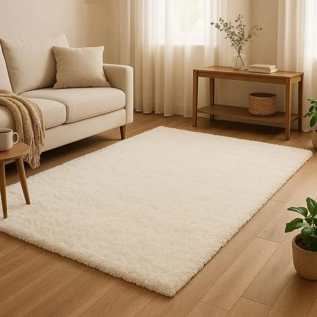 Shaggy Χαλί Εκρού 2x3 μέτρα