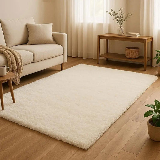 Shaggy Χαλί Εκρού 2x3 μέτρα