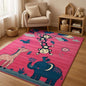 Παιδικό Χαλί 160x220 μέτρα Ρόζ με ζώα