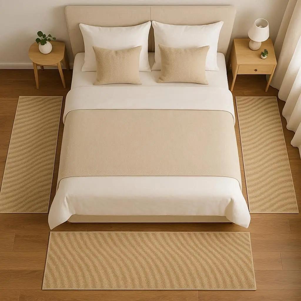 3τμχ Σετ κρεβατοκάμαρας Ανάγλυφα Μπέζ