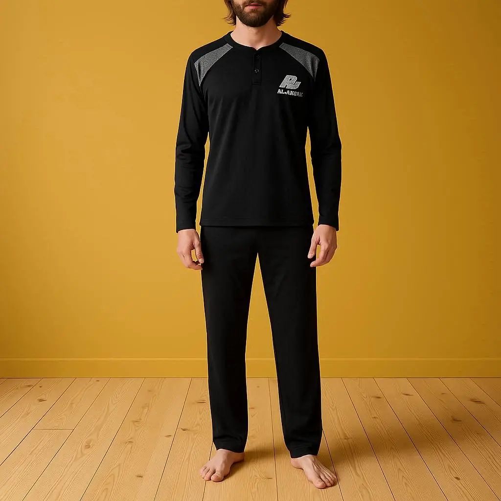 Ανδρική πιτζάμα βαμβακερή R1 002