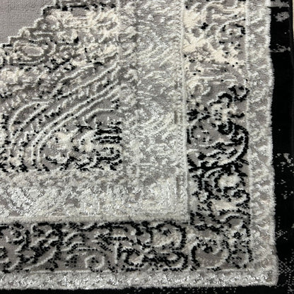 Ανάγλυφο χαλί Grey Medallion