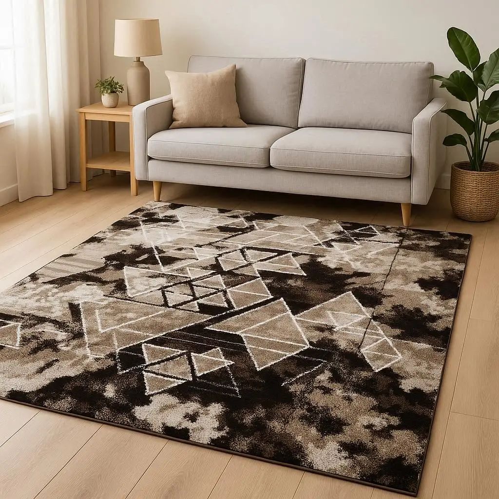 Aνάγλυφο Χαλί Tamara Μπέζ Γκρί