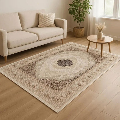 Ανάγλυφο Χαλί Tamara Η744 Μπέζ Καφέ