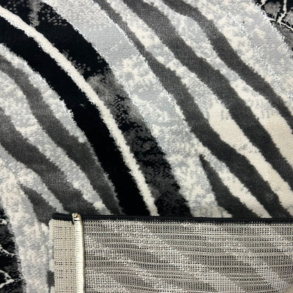 Ανάγλυφο Χαλί Tamara Γκρί Μαύρο