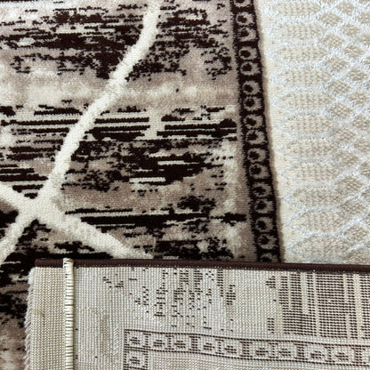 Ανάγλυφο Χαλί Tamara Η755 Μπέζ Καφέ