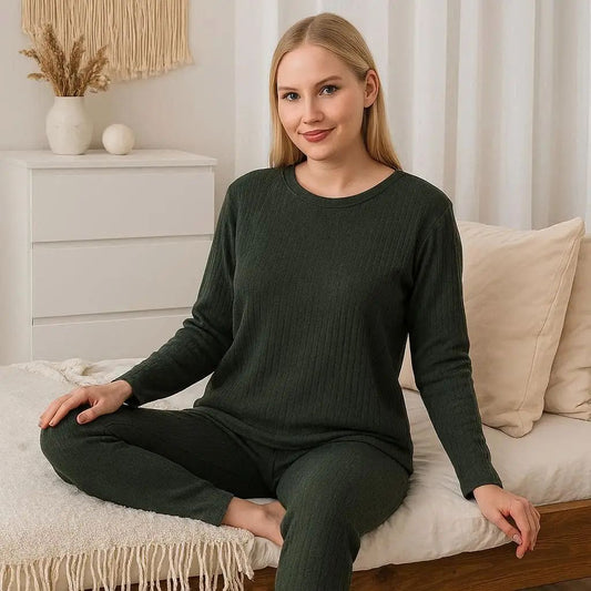 Χειμερινή Γυναικεία Πιτζάμα Πετρόλ