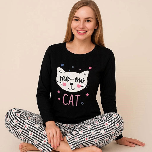 Χειμερινή Γυναικεία Πιτζάμα Meow